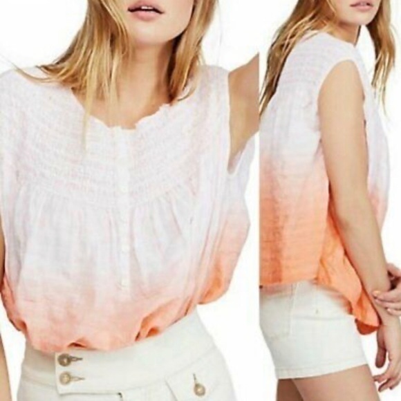Free People Little Bit Of Something Ombre top M - Picture 1 of 8